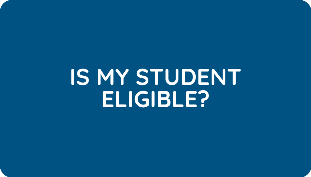 Is My Student Eligible Button